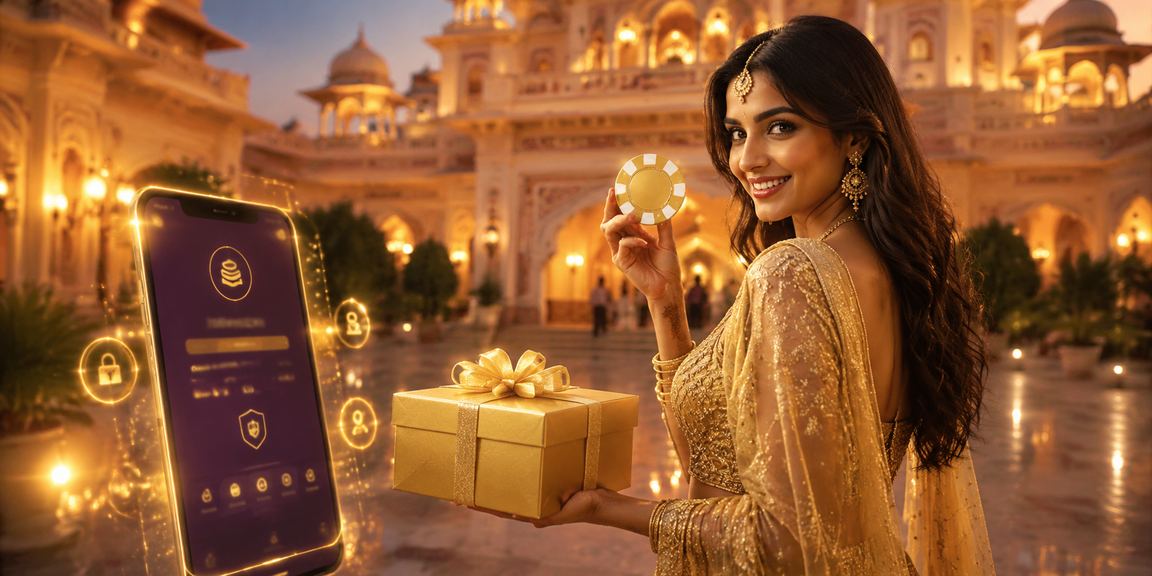 Traditional Indian lehenga dress with VIP bonus concept